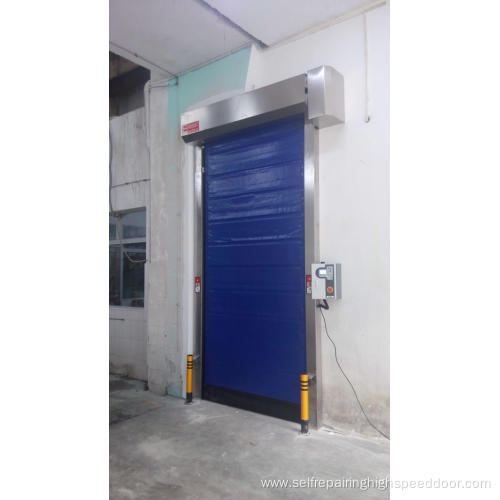 High speed self-repair door for cold room